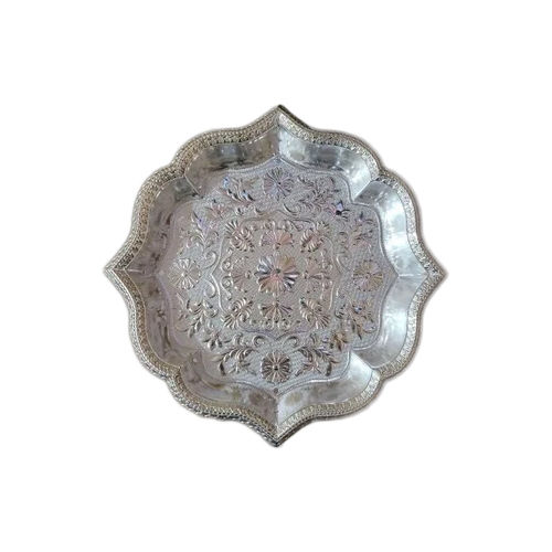 Silver Plated Serving Tray Hardness: Rigid