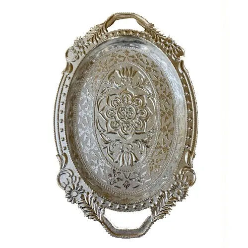 Small Sweety Silver Plated Plastic Tray