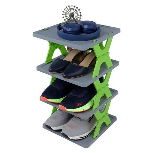 Plastic Collapsible Shoe Stand 4 Layer