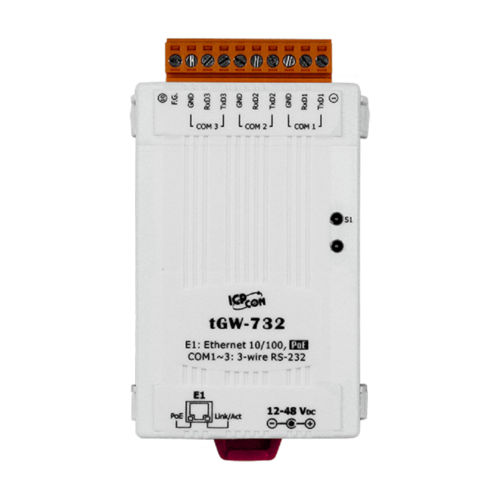 Serial (3-port RS-232) To Ethernet Converter