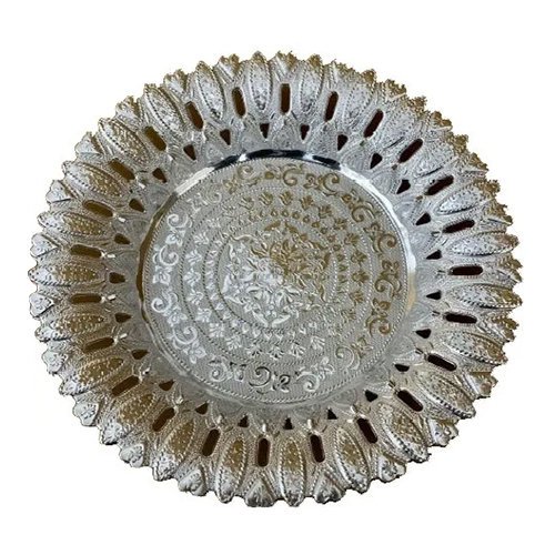 Lotus Silver Plated Plastic Bowl