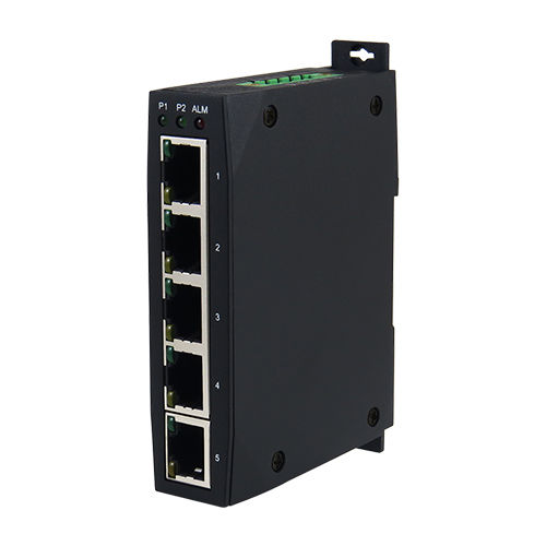 Black Eh3005 Unmanaged Fast Ethernet Switch