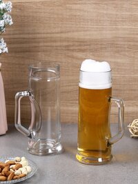 Oberglas Premium Plain Imported Glass Beer Mug Set 550ml Set of 2