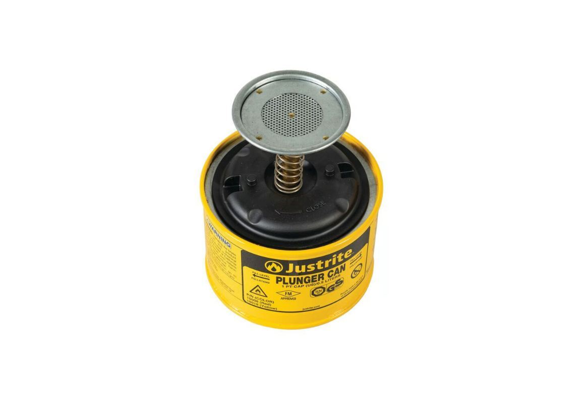 Plunger Dispensing Flame Arrester Yellow 10018