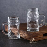 Oberglas Isar Beer Tasting Small Mugs 40 ML  Set of 3 Transparent
