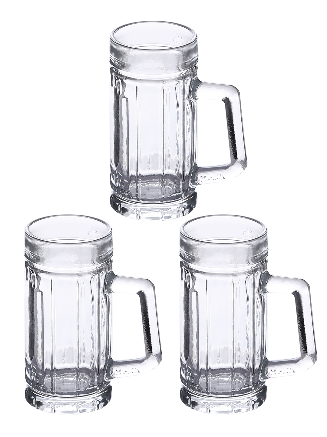 Oberglas Gambrinus Imported  Shot Glass Mug Set 40ml Set of 3 Small
