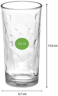 Uniglass POLO Juice glass 245 ML Set of 6 pcs
