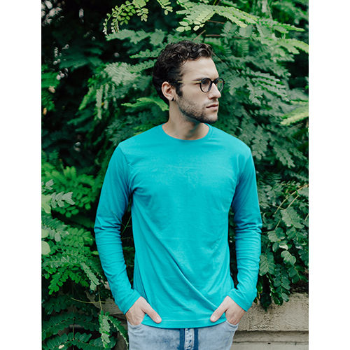 Full Sleeve Mens Round Neck Cotton T-shirt Gender: Male