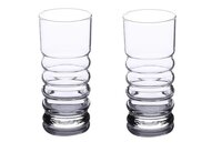 UNIGLASS Twist Tall Water Glasses Set 365ml Set of 6
