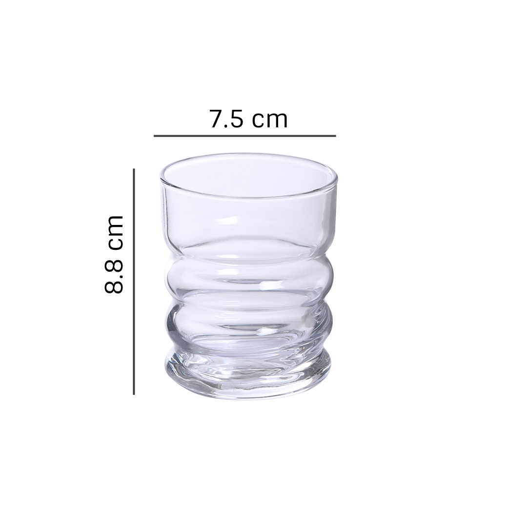 Uniglass Twist Whiskey Glass Set 240 ML