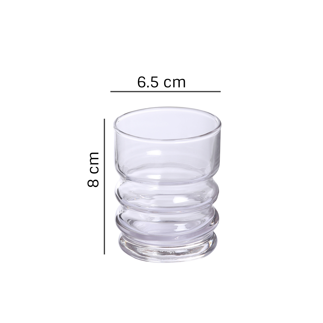 Uniglass Twist Water Juice Glass Set 160ml  Set of 6