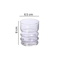 Uniglass Twist Water Juice Glass Set 160ml  Set of 6