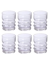 Uniglass Twist Water Juice Glass Set 160ml  Set of 6