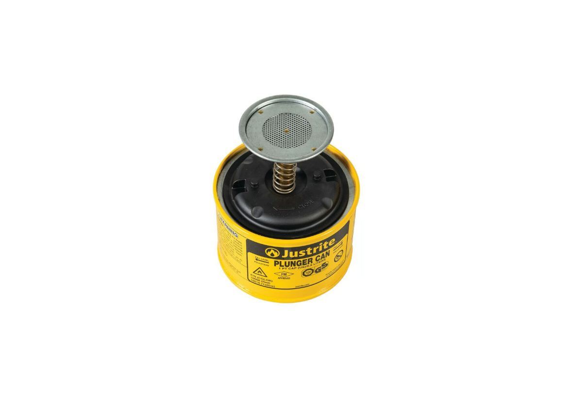 Plunger Dispensing Flame Arrester Yellow  10008