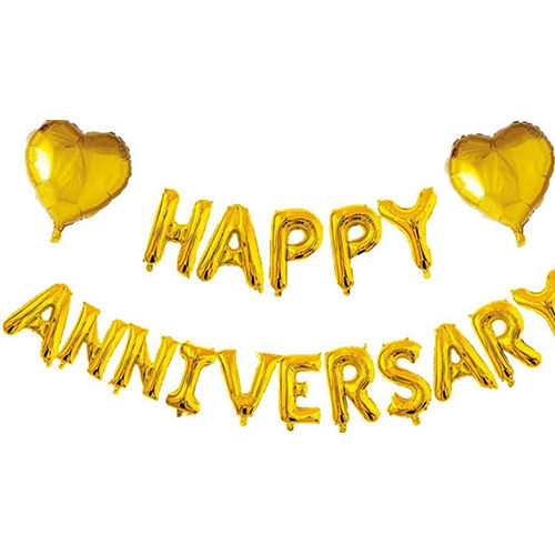 happy aniversary foil