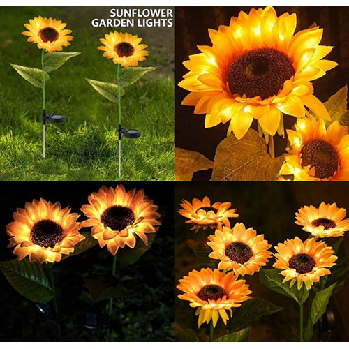 sunflower solar garden light single