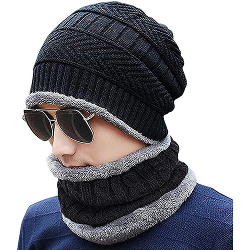 woolan cap mufler