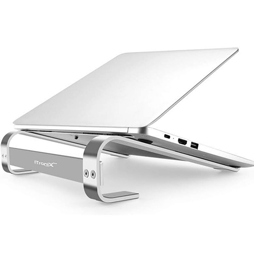 metal laptop stand 02 silver model