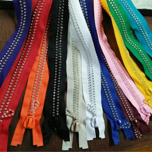 Diamond Fancy Colored Zipper