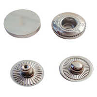 Silver Stud Snap Button