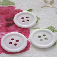 Chalk Buttons - Color: White