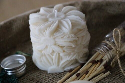 Sunflower soy wax candle