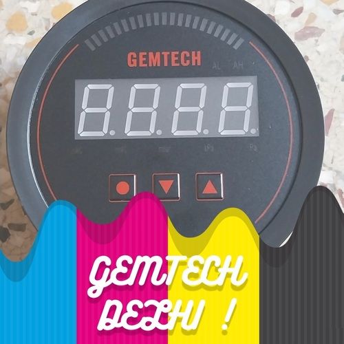 GEMTECH Series 3000 Digital Pressure Gauge With Alarm Range 0 to 1000 MM WC