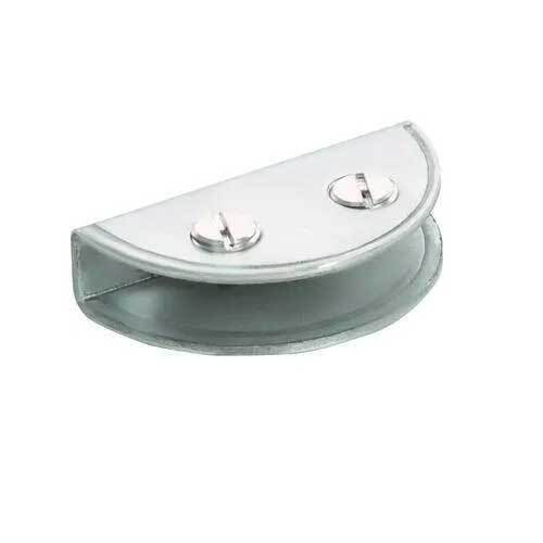 Silver Stainless Steel Glass D Bracket