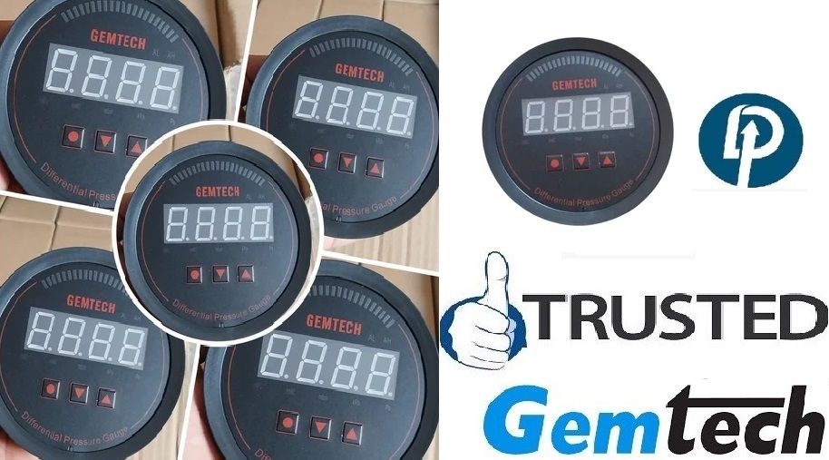 GEMTECH Series 3000 Digital Pressure Gauge with Alarm Range 0 to 3000 PASCAL Ashoknagar Kalyangarh