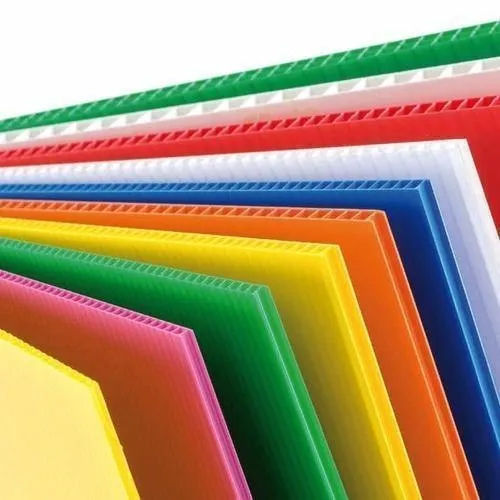 Multicolor Polypropylene Corrugated Sheets