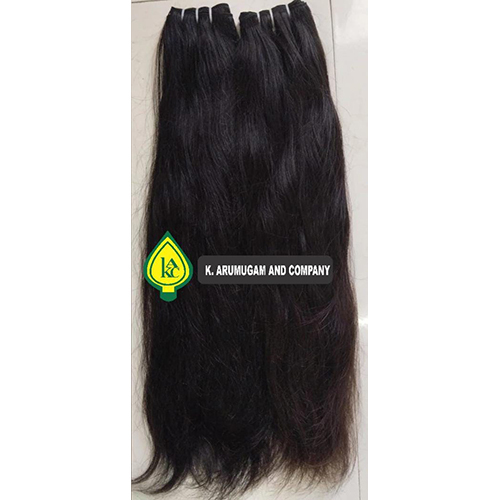 Pure Black Machine Weft Straight