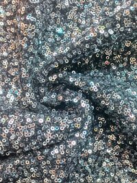 Allover black sequins embroidery fabric in india