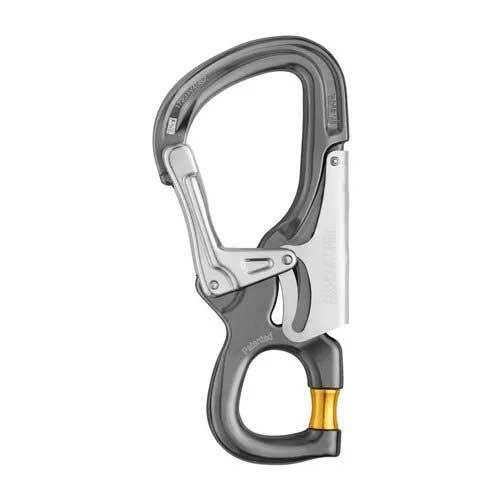 Grey/yellow & Black Petzl Carabiner - Eashook Open