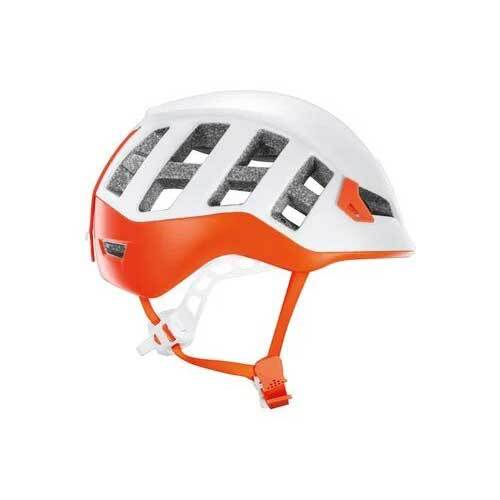 Orange & White Climbing Helmet - Meteor