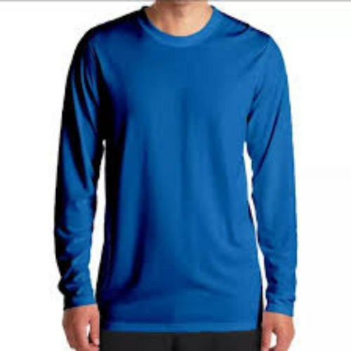 Limited Edition Plain MICROFIBRE Long Sleeve T-Shirt for Men