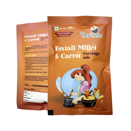 Trial Foxtail Millet And Carrot Packaging: Bag