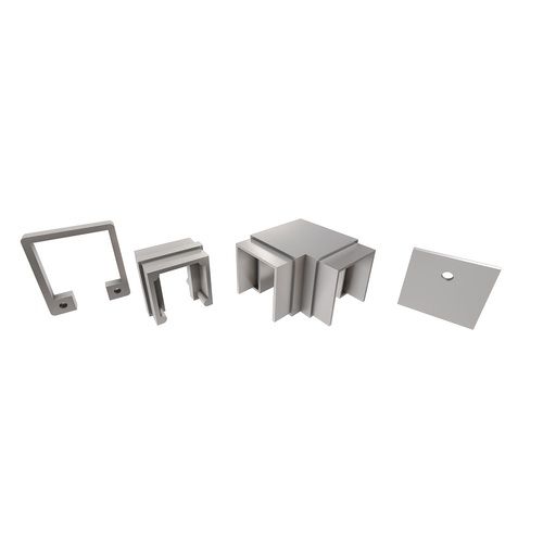 Easily Assembled Aluminum Square Bend