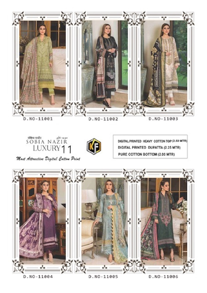 Keval Sobia Nazir Vol-11 Dress Material