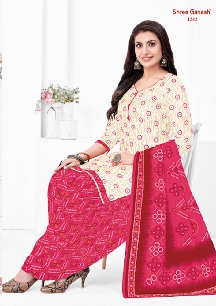 Shree Ganesh Bandhni Patiyala Special Vol-2 -Dress Material