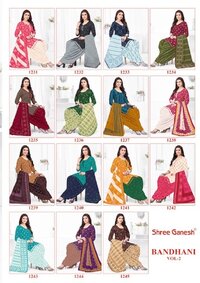 Shree Ganesh Bandhni Patiyala Special Vol-2 -Dress Material