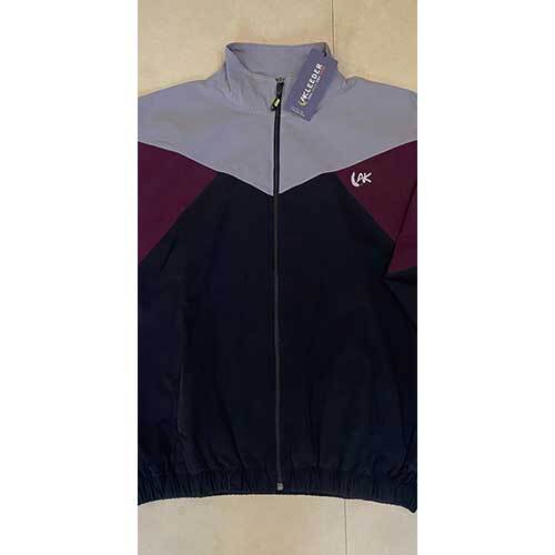Mens Nylon Crush Cut Sew Zipper