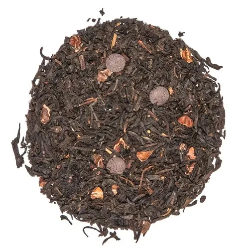 Chocolate Tea - Dried Black Tea Leaves | Fresh Intense Chocolate Flavor, Pure Plain Variety, Perfect Anytime Drink for Tea and Chocolate Lovers