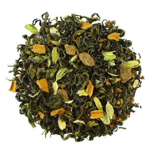 Dried Green Tea With Kesar
