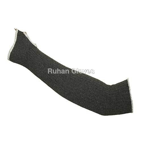 7 Gauge Cotton Knitted Thump Cut Grey Hand Sleeve Full Elastic (12 To 18 Inch )