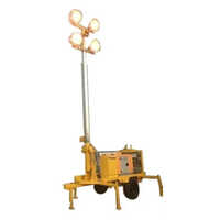 Portable Mobile Lighting Tower - Color: Yellow