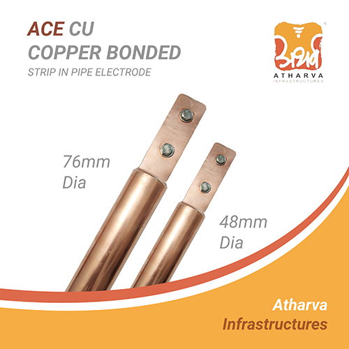 Ace CU Copper Bonded Strip In Pipe Electrode