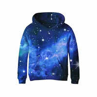 Blue Men's Fleece Pullover Sweatshirt