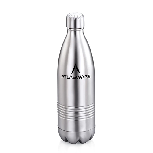 Stainless Steel Hot and Cold Vacuum Bottle  Matt Steel Finish