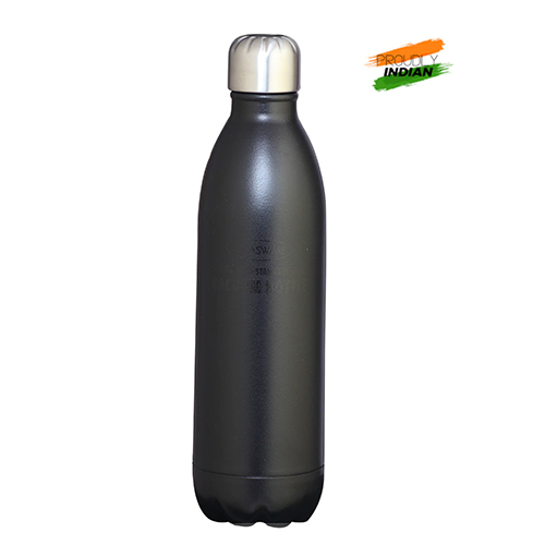 Stainless Steel Vacuum Bottles Glossy Black