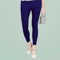 Melvinna Stylish Ankle Belt Leggings - Cotton, Size M, Modern Design | All Season Printed Fashion Statement